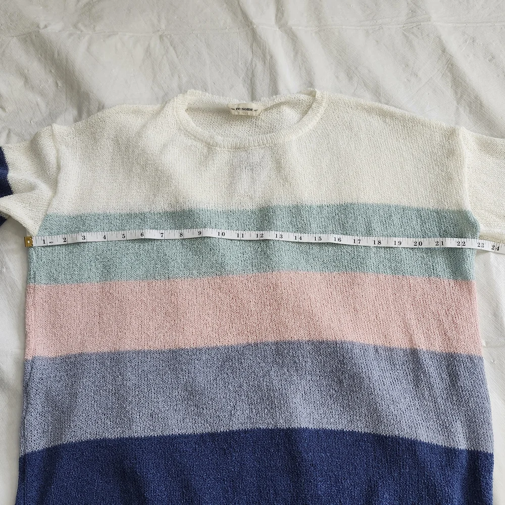 Eesome Pastel Striped Women's Sweater